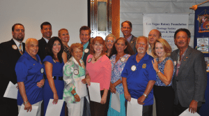 Perfect attendance winners all present.