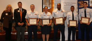President Dave and Jackie Thornhill present Award plaques to our Wetzel winners.