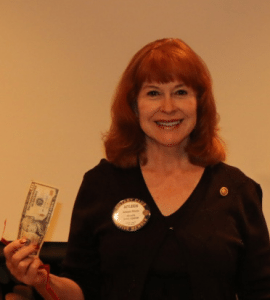 Arleen misses the chance to win half the pot