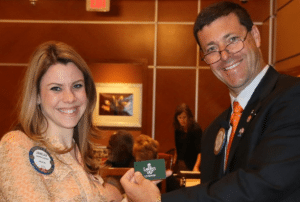 New member Janelle Lozano wins the Lawry bucks.