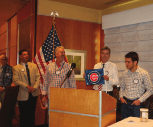 Larry recruits Kirk Alexander and Erik Astramecki to help him sing “Take me out to the Ballgame”!