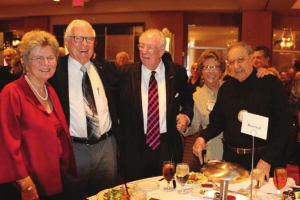 The Mayor joined with Kaz, Carolyn and the President on Kiwainis and his wife for a picture.