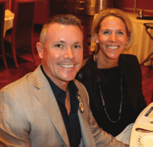 Chris Bennett is joined for lunch with his wife Jen