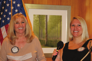 Jackie Thornhill and Jaime Goldsmith led us in song.