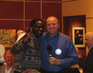 Past President Jim Hunt introduced a Santa Clothes Shopper (child) who shopped with us 20 years ago.