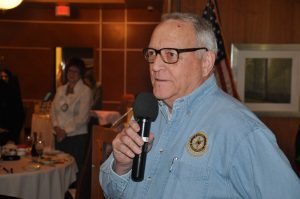 Ted McAdam leads God Bless America