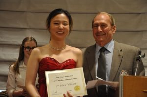 Brock Fraser presents second place award