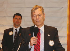 Larry Tomsic led us in song with “God Bless America”.