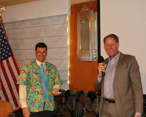 Past President Russ Swain had a shot at the Joker for the $6,000 pot but pulled a 10.