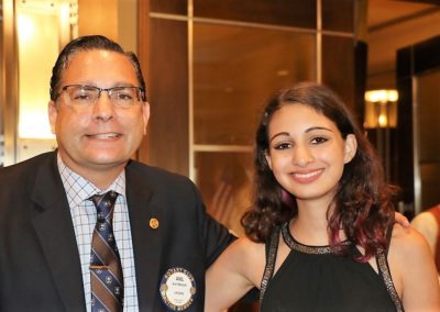 Anil Melnick introduced his daughter Mia who was also awarded with a Paul Harris Fellow.