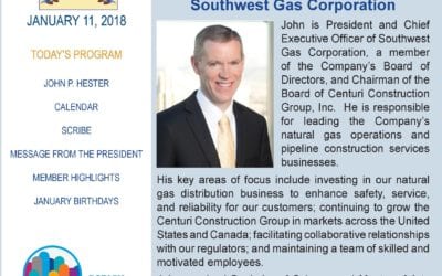 The Wheel for January 11, 2018