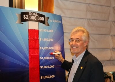 Las Vegas Foundation Board member Paul Kruger Marked our new total on the foundation permanent fund as $1,975,000.