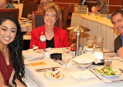 At Michael's head table was Michelle Quizon, Carolyn Sparks and UNLV President Dr. Len Jessup