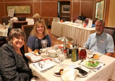 At the head table was our speaker Ron Tjeerdema and his wife along with our program director Tina Bishop.