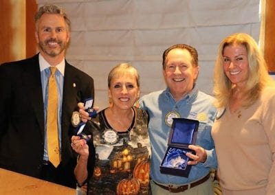 Past President Steve Linder and Janet were recognized as being a Major Donor to Rotary International.