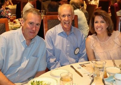 Paul Maffey was joined for lunch by his brother John and his daughter Kathryn.