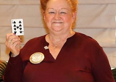 PP Sharon McNair missed her opportunity of winning the pot by pulling 9 of spades and not the Joker.