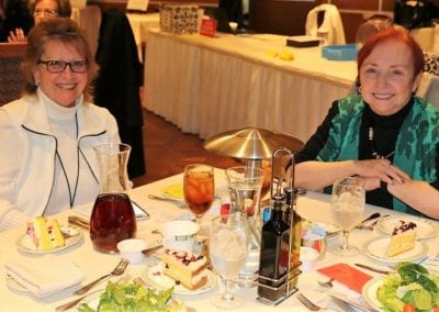 At President Jim’s head table was the founding Dean of the UNLV School of Medicine Dr. Barbara Atkinson (R) and her assistant JoAnn Prevetti (L).