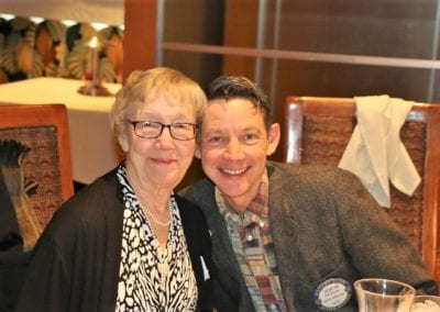 Captain Kirk was joined for lunch by his Mother. Love ya Mom.