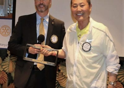 Val Hatley won the Lawry bucks and Steve Kwon the Rotary License plate.