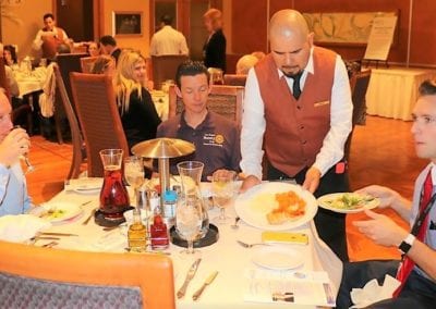 At Jim’s Head table were our speaker Greg Britton, Kirk Holmes, and the speakers aide Evan Yeager from AFWERX.