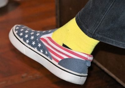 Kirk Holmes was well dressed for Memorial Day…..Nice Shoes.