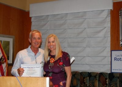 Speaker PP Tom Thomas received the Share What You Can Award from President Jackie Thornhill.
