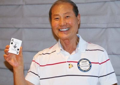 Steve Kwon missed the Joker but picked the $50 Ace.