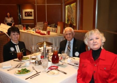 At President Jackie’s head table were our speaker Donna Foley Mabry, Jerry Engel and Diane Clary.