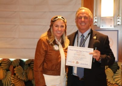 President Jackie presented our speaker Sheriff Joe Lombardo our Share What You Can Award.
