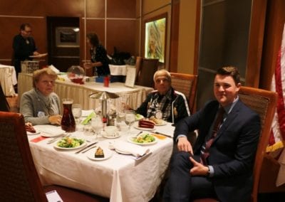 At President Jackie’s head table were Marie Walsh, John Ingeme and our speaker Daniel Liles.