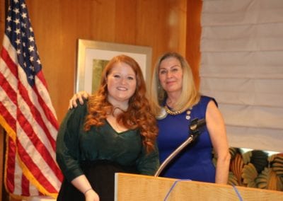 President Jackie presented our speaker Kimberly Mull with our Share What You Can Award.