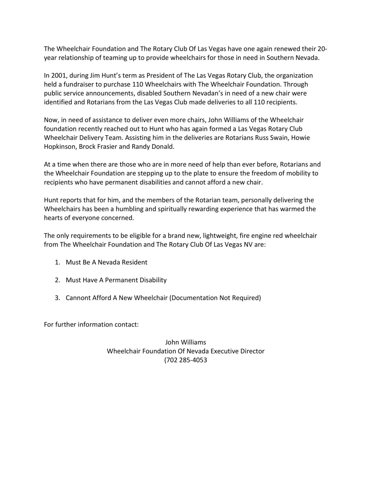 Press Las Vegas Rotary Club