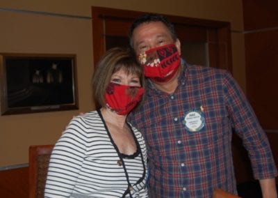 Toni Kern and SAA Mike Cudiamat can't hide their smiles even with masks on.