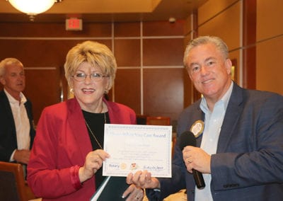 Mayor Goodman receives a Share What You Can award