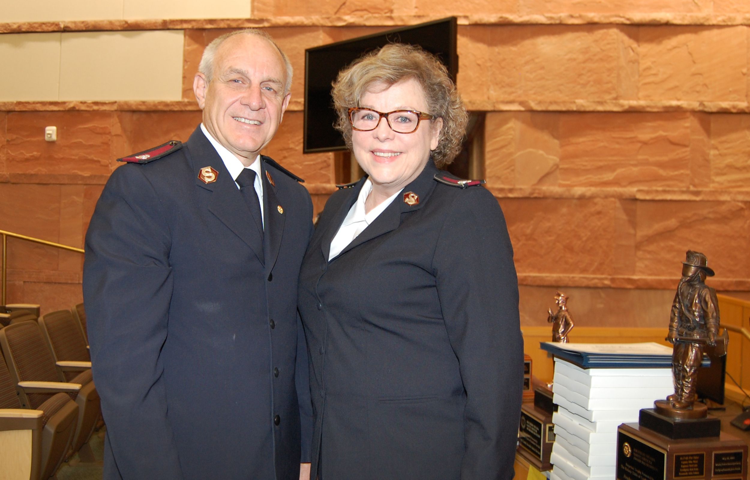 Salvation Army representatives Kyle Smith - Las Vegas Rotary Canned Food Drive