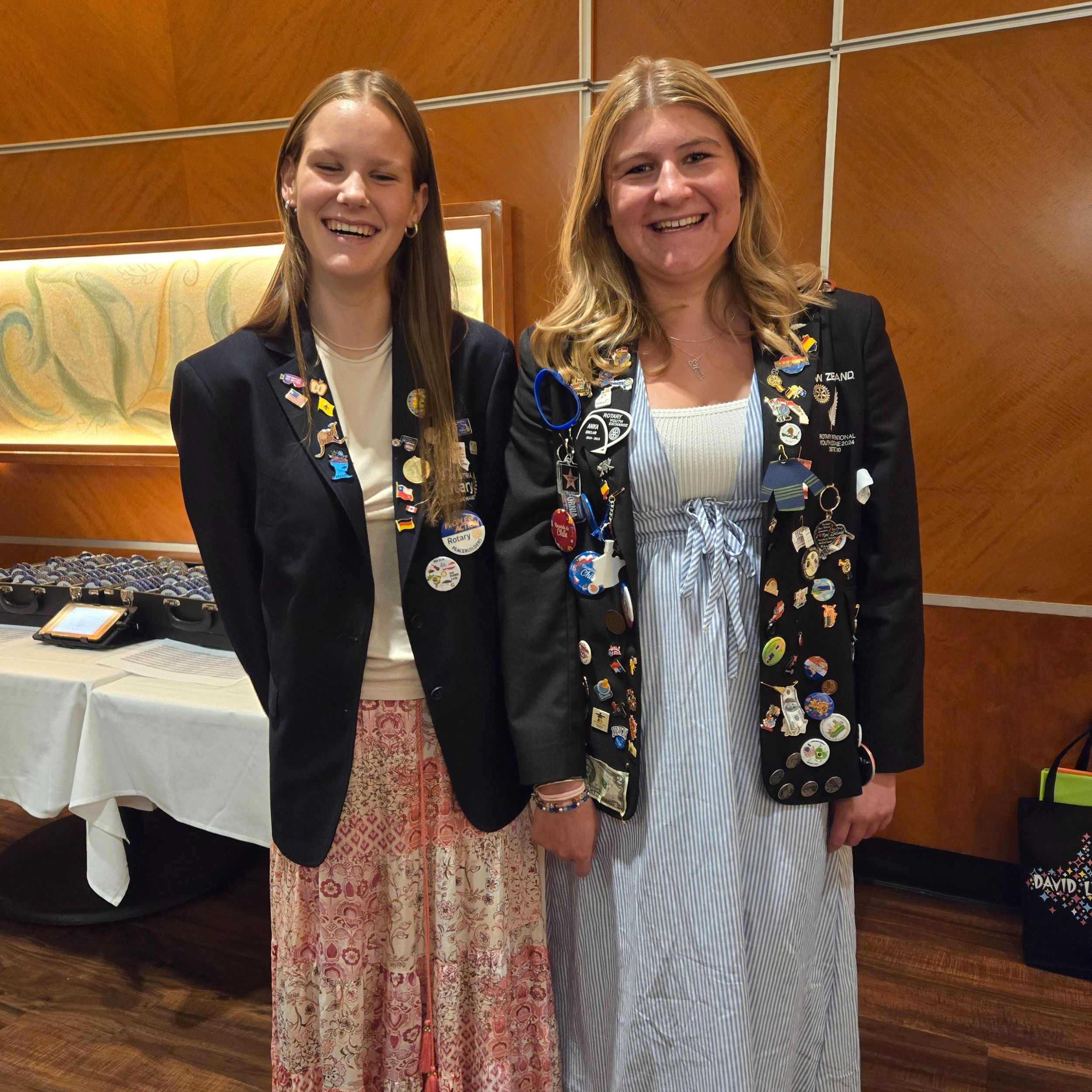 Las Vegas Rotary Youth Exchange 2024 Hannah and Anika