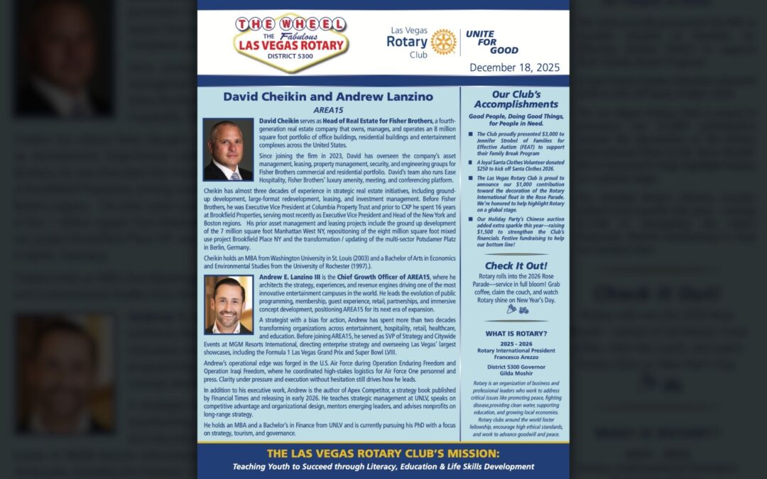 The Wheel for December 18, 2025