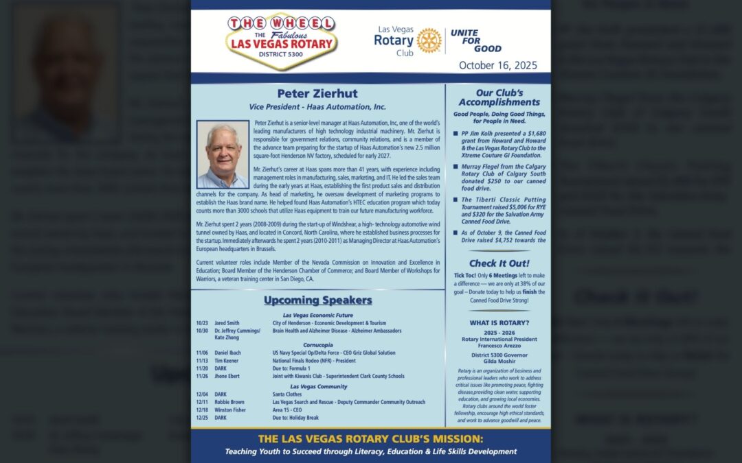 The Wheel for October 16, 2025