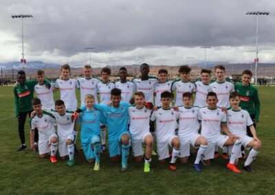 Santander team pose for a photo at the Las Vegas Mayor's Cup
