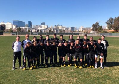 Santander team pose for a photo at the Las Vegas Mayor's Cup