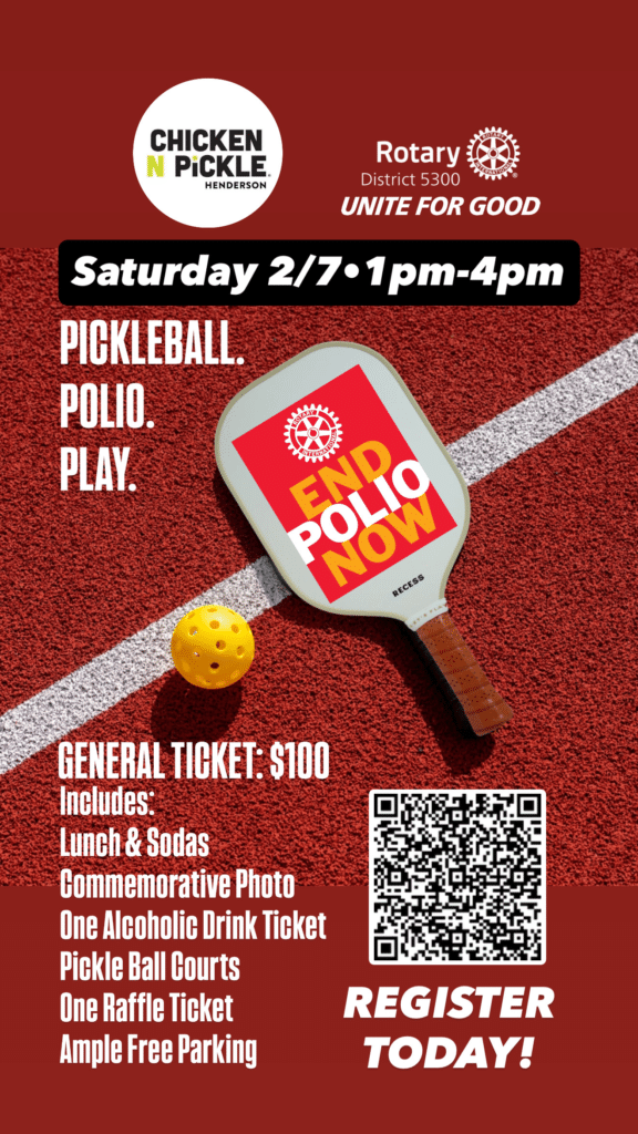 Pickleball End Polio Flyer